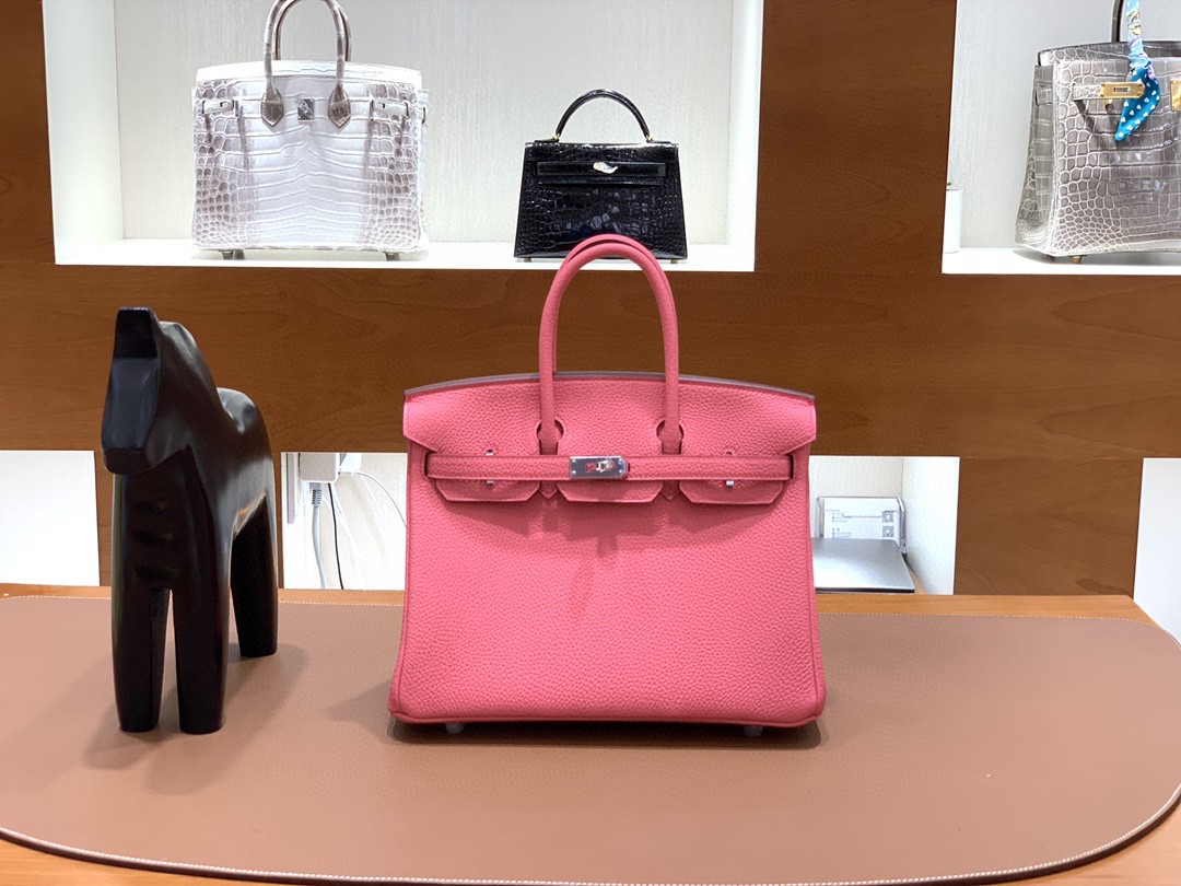 Hermès（爱马仕）Birkin 铂金包 Togo 唇膏粉 银扣 25cm