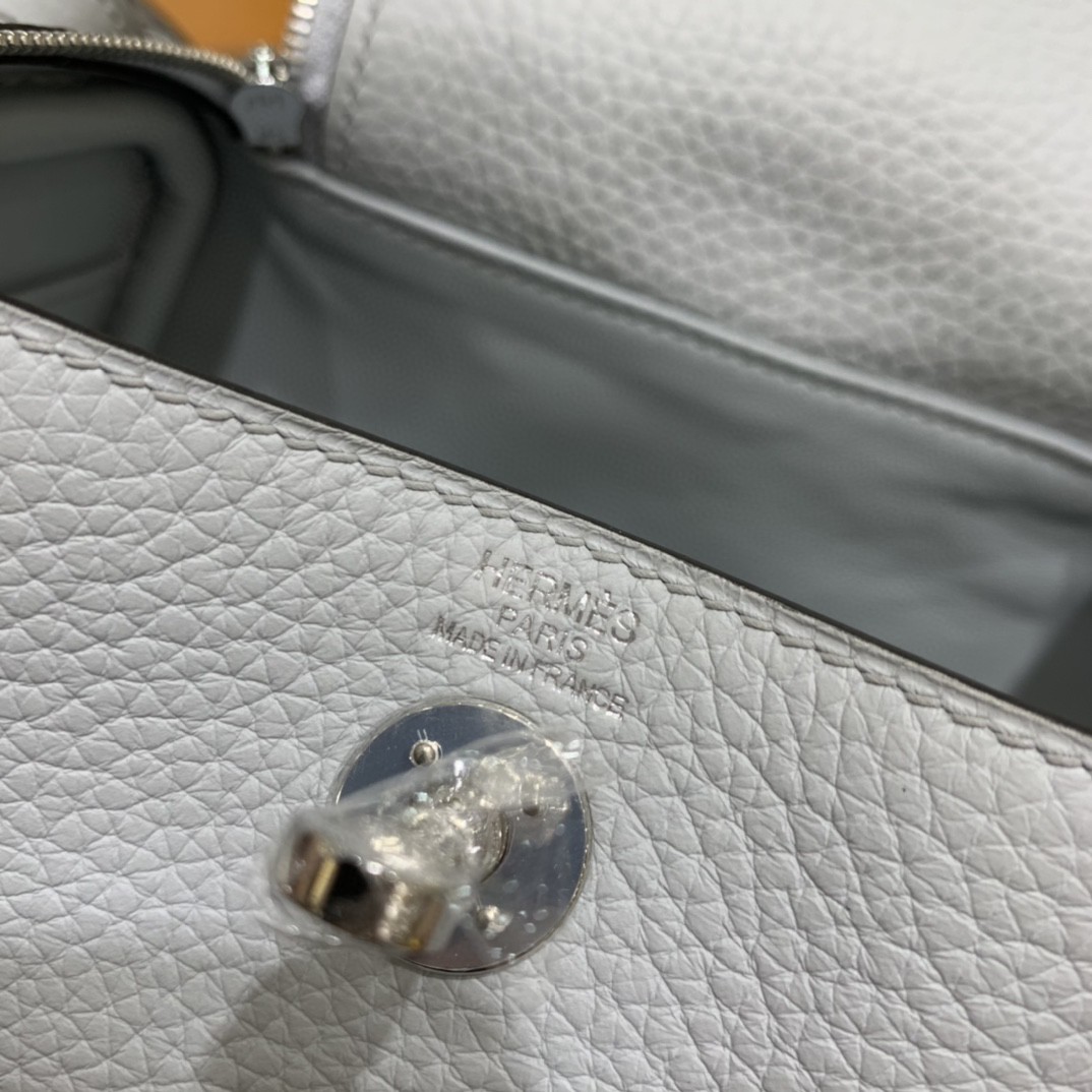 Hermès（爱马仕）minilindy 迷你琳迪 TC 雾蓝色 银扣