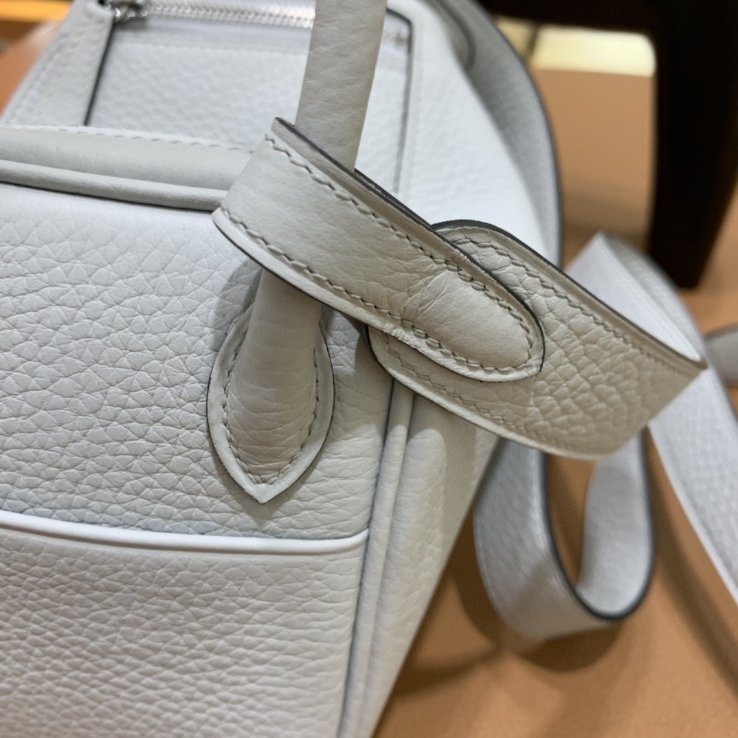 Hermès（爱马仕）minilindy 迷你琳迪 TC 雾蓝色 银扣