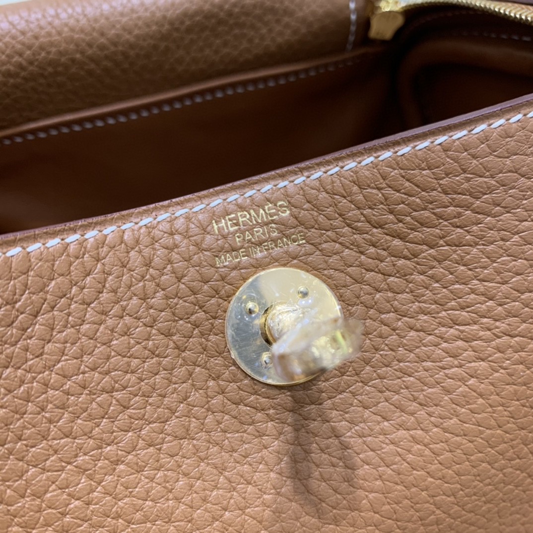 Hermès（爱马仕） minilindy 迷你琳迪 TC 金棕色 金扣
