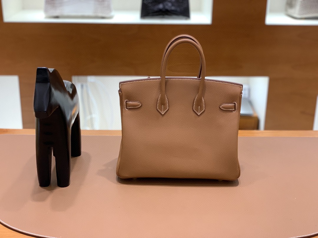 Hermès（爱马仕）Birkin 铂金包 Togo 金棕色 金扣 25cm