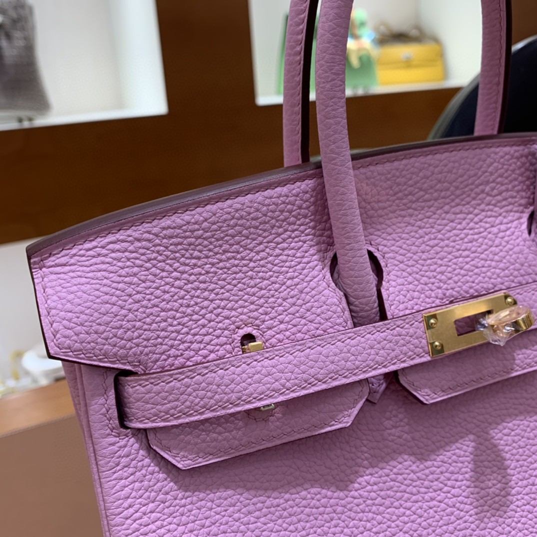 Hermès（爱马仕） Birkin 铂金包 Togo X9锦葵紫 金扣 25cm