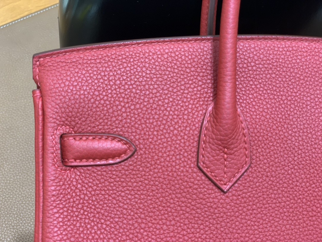 Hermès（爱马仕） Birkin 铂金包 Togo Q5国旗红 金扣 25cm