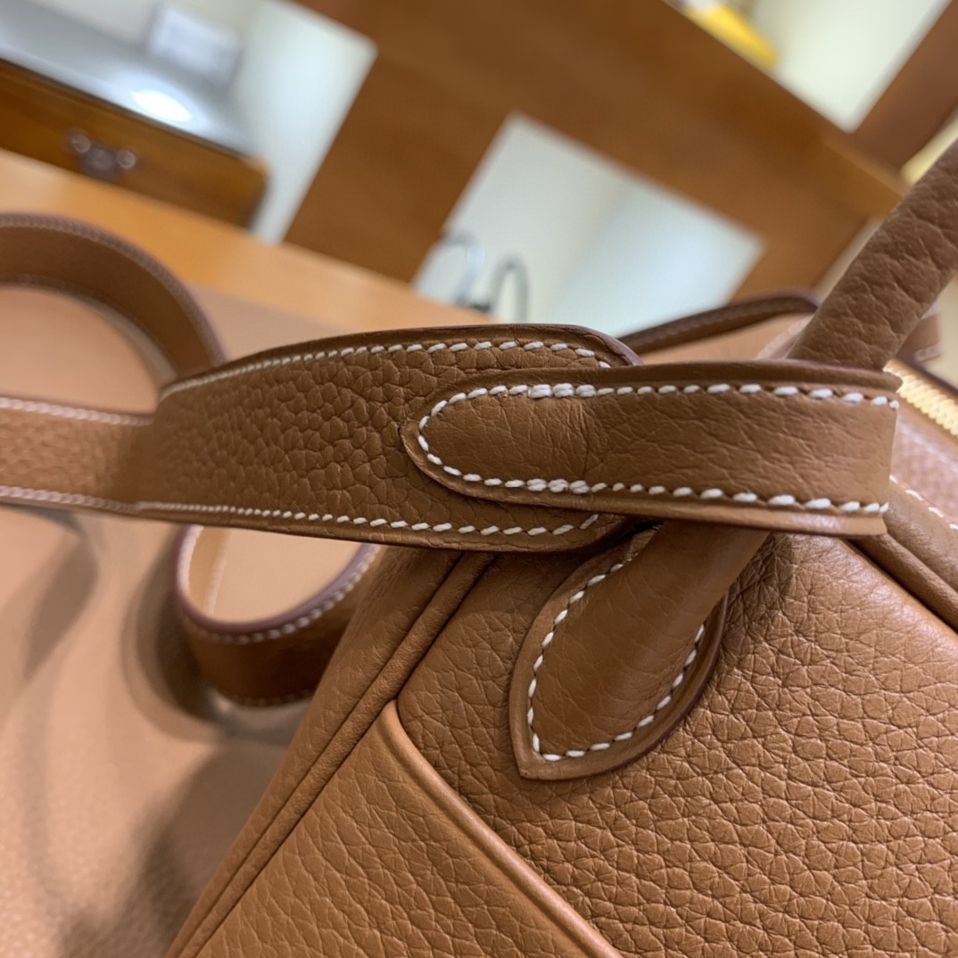 Hermès（爱马仕） minilindy 迷你琳迪 TC 金棕色 金扣