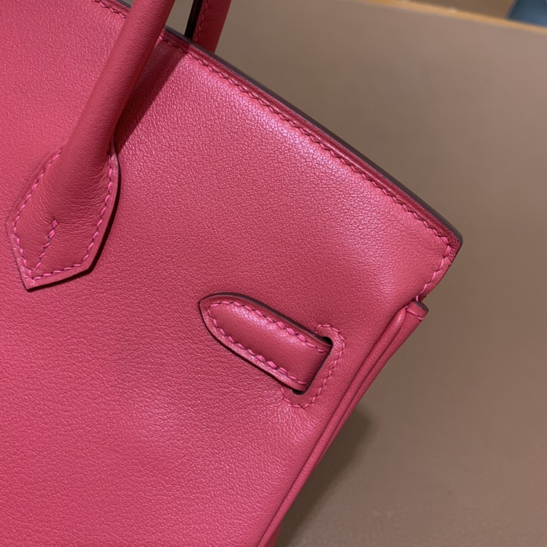 Hermès（爱马仕）Birkin 铂金包 Swift 唇膏粉 金扣 25cm
