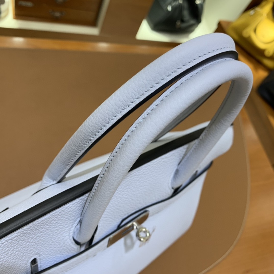 Hermès（爱马仕）Birkin 铂金包 Togo T0 雾蓝 银扣 30cm