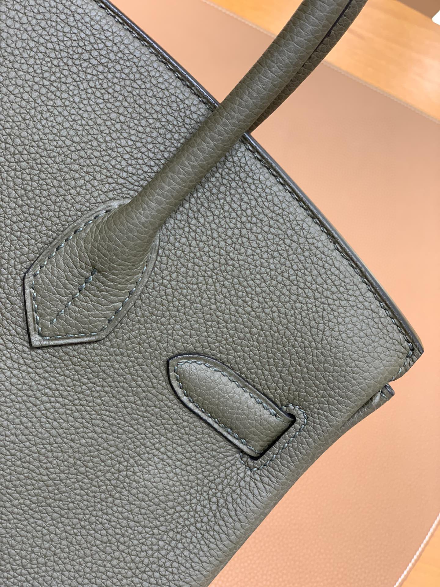 Hermès（爱马仕）Birkin 铂金包 Togo 乌木灰 金扣 30cm