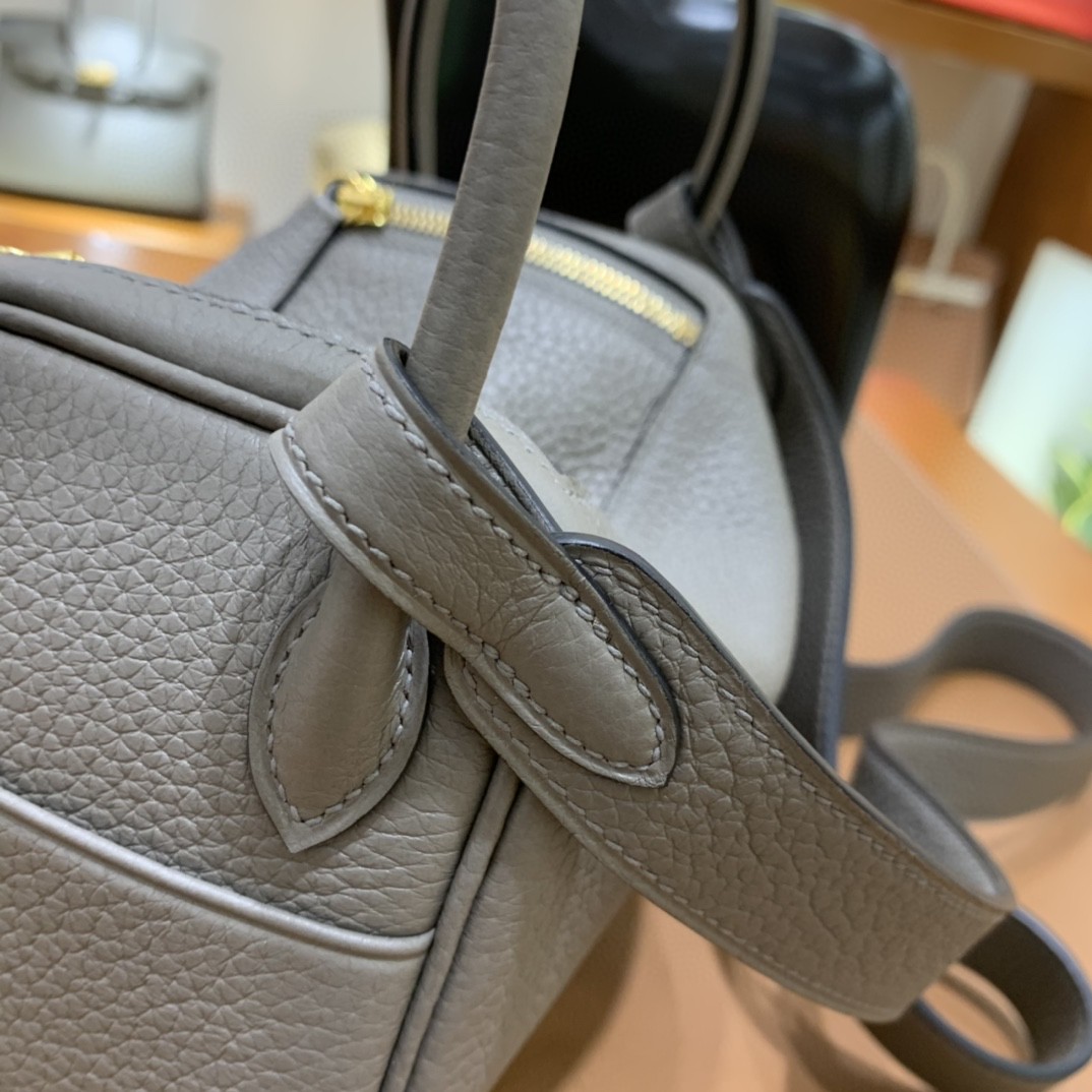Hermès（爱马仕） minilindy 迷你琳迪 TC 锡器灰 金扣