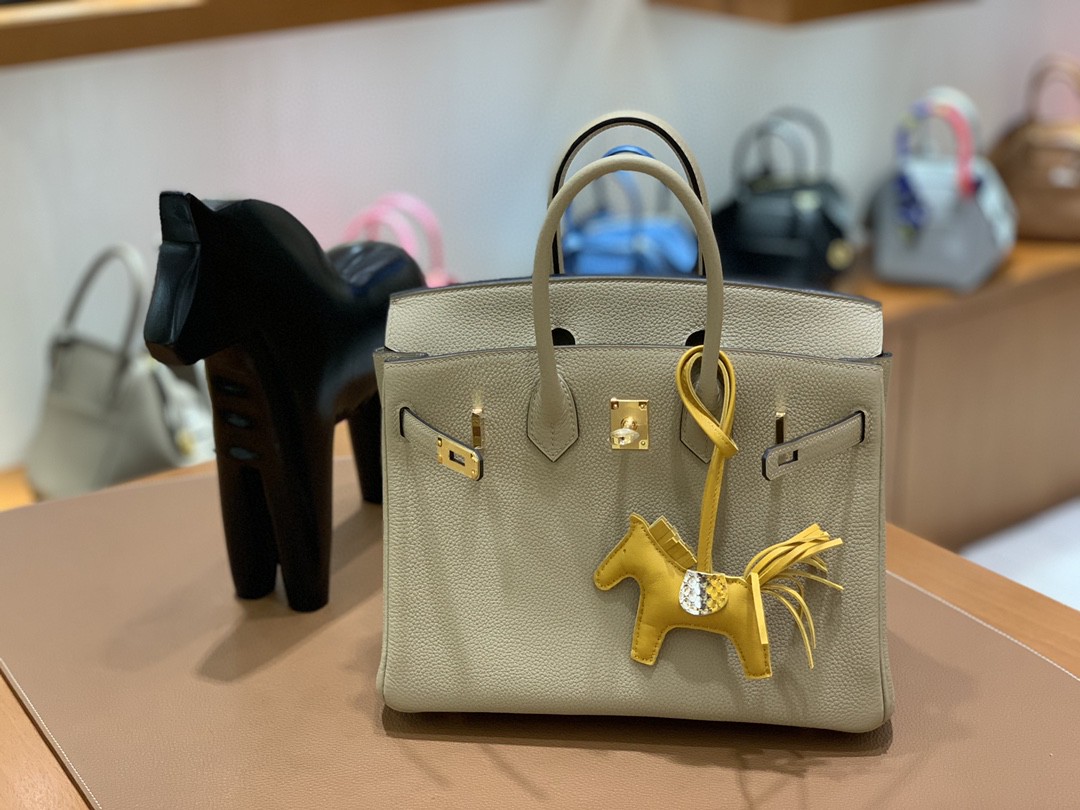 Hermès（爱马仕） Birkin 铂金包 Togo S2 风衣灰 金扣 25cm