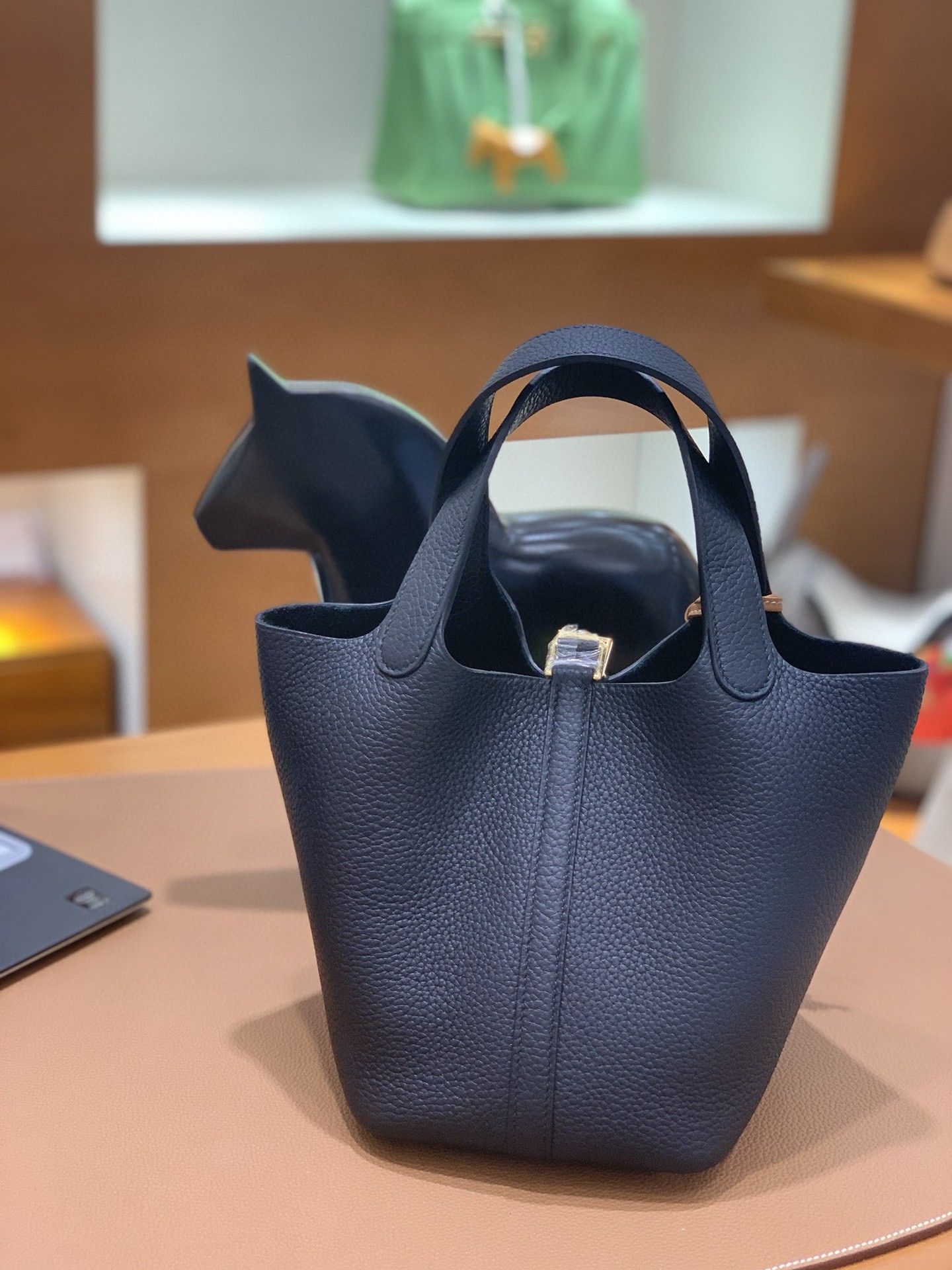 Hermès（爱马仕）Picotin 菜篮子 TC 黑色 金扣 18cm