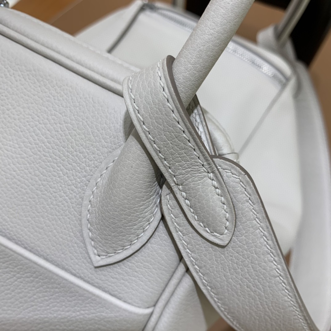 Hermès（爱马仕）Lindy 琳迪包 Evercolor 珍珠灰 银扣 26cm