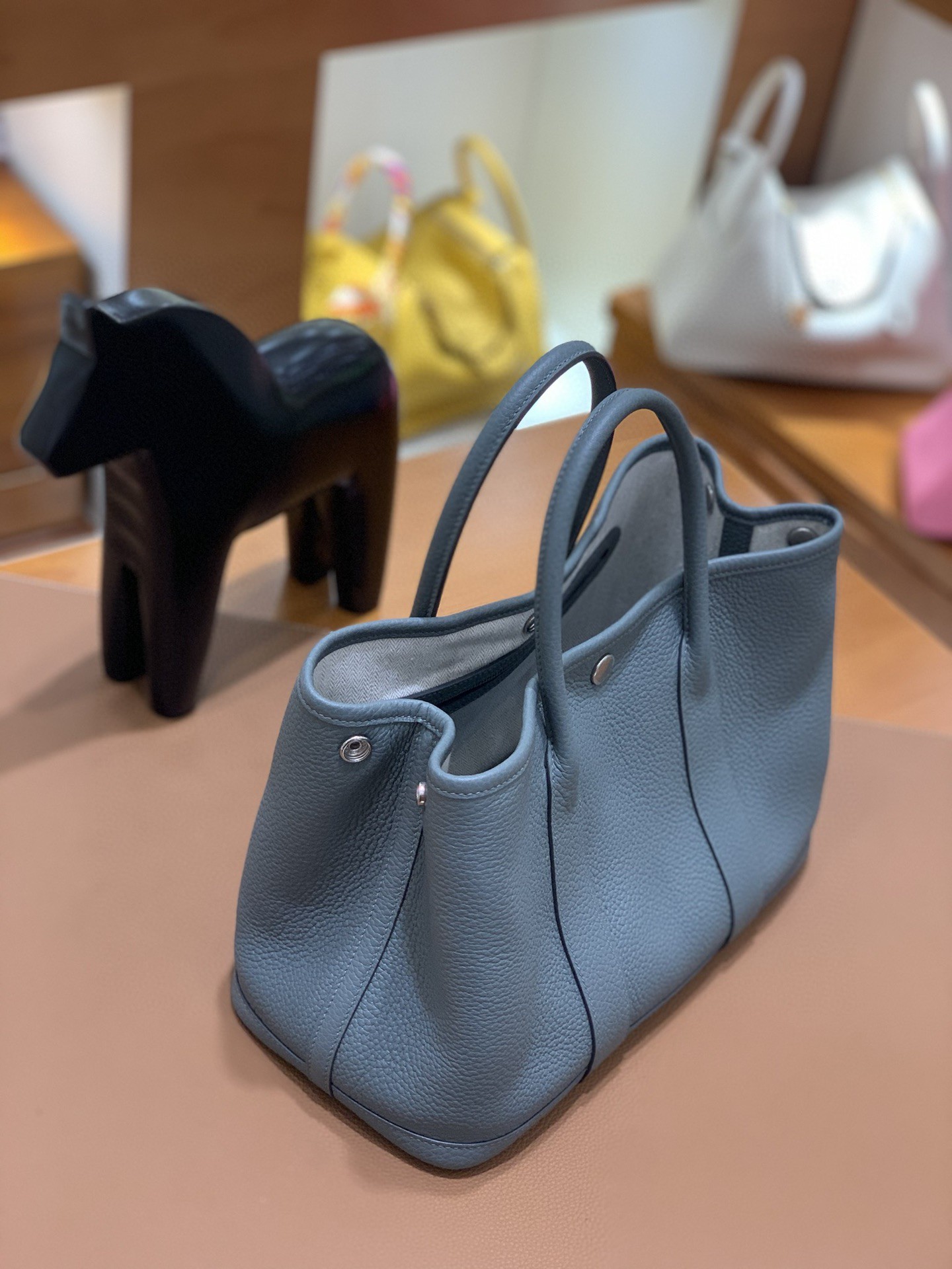 Hermès（爱马仕）Garden Party 花园包 TC 杏仁绿 银扣 30cm