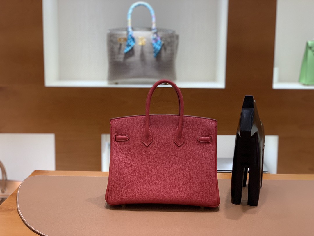 Hermès（爱马仕） Birkin 铂金包 Togo Q5国旗红 金扣 25cm