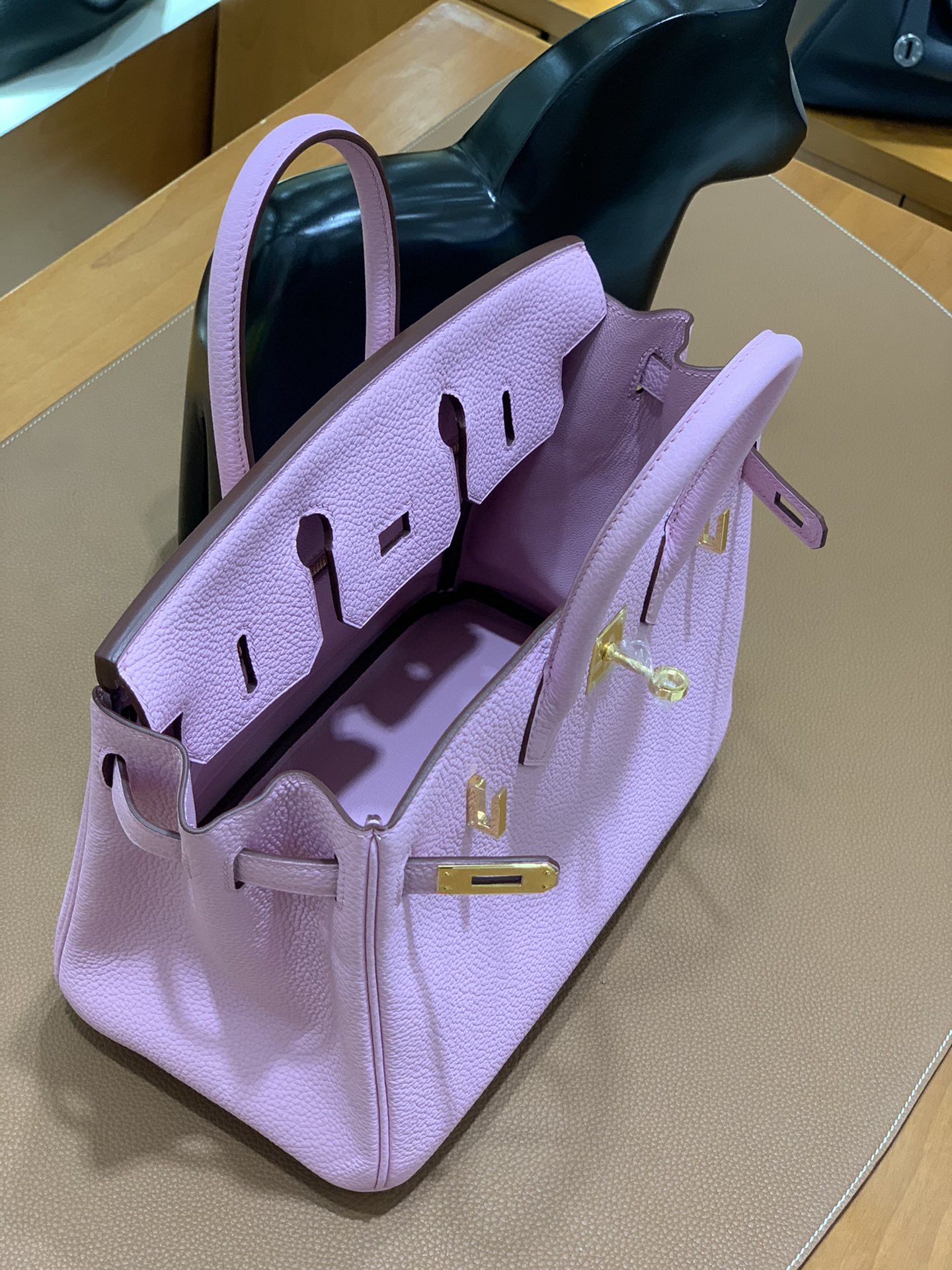 Hermès（爱马仕） Birkin 铂金包 Togo X9锦葵紫 金扣 25cm