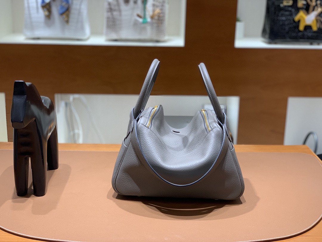 Hermès（爱马仕）Lindy 琳迪包 TC 锡器灰 金扣 26cm