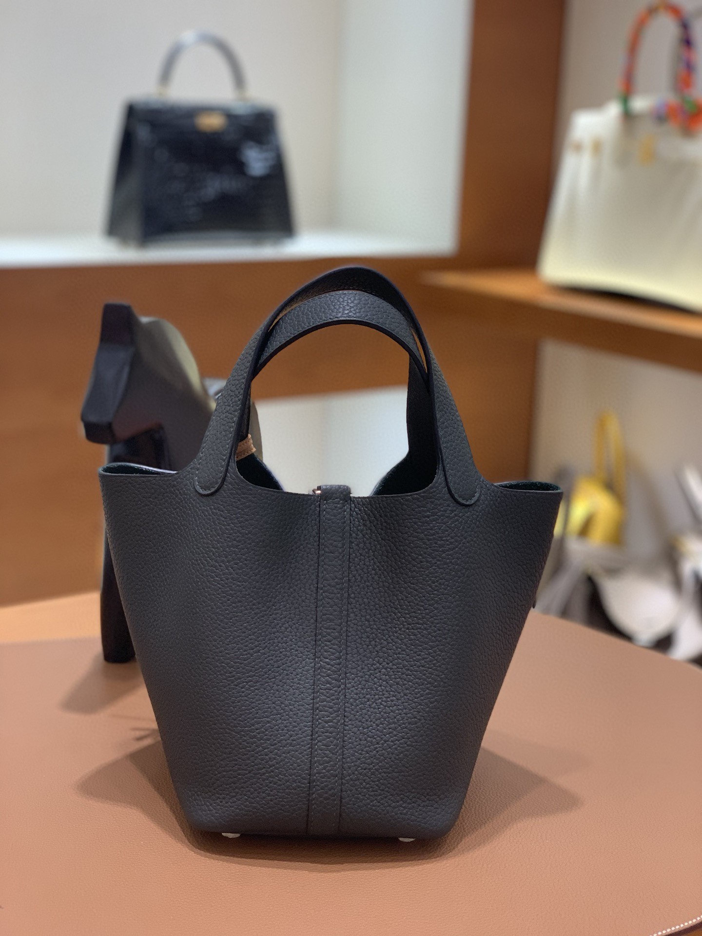 Hermès（爱马仕）Picotin 菜篮子 TC 6O松柏绿 18cm 银扣 现货