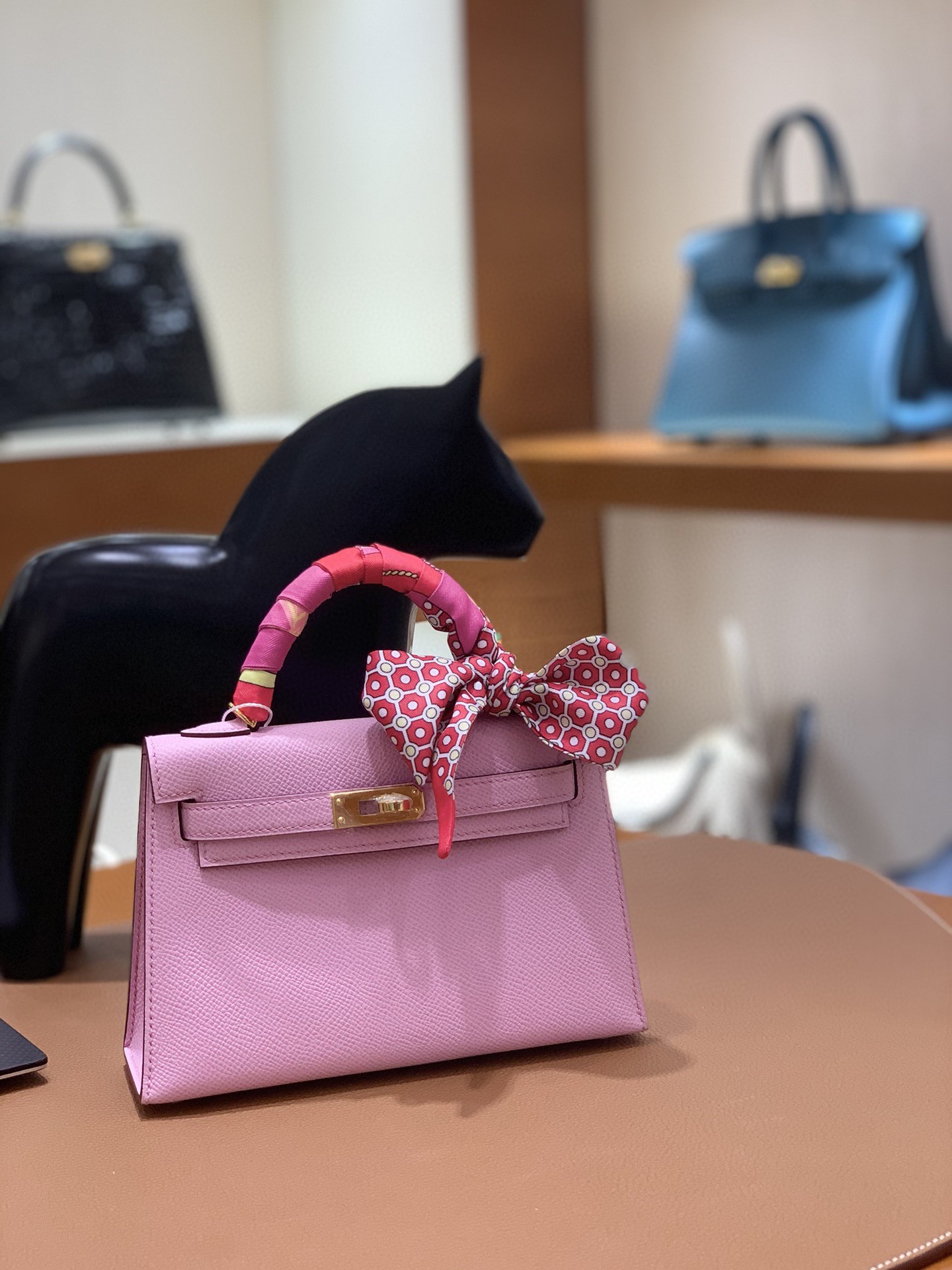 Hermès（爱马仕）miniKelly 迷你凯莉 epsom X9锦葵紫 19cm 金扣 现货