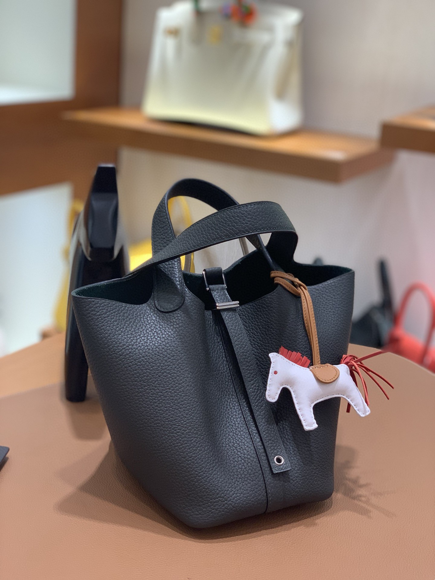Hermès（爱马仕）Picotin 菜篮子 TC 6O松柏绿 18cm 银扣 现货