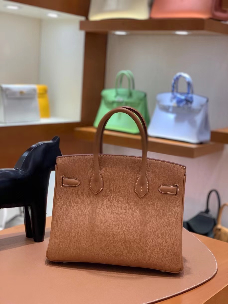 Hermès（爱马仕） Birkin 铂金包 金棕色 togo 金扣 30cm 现货