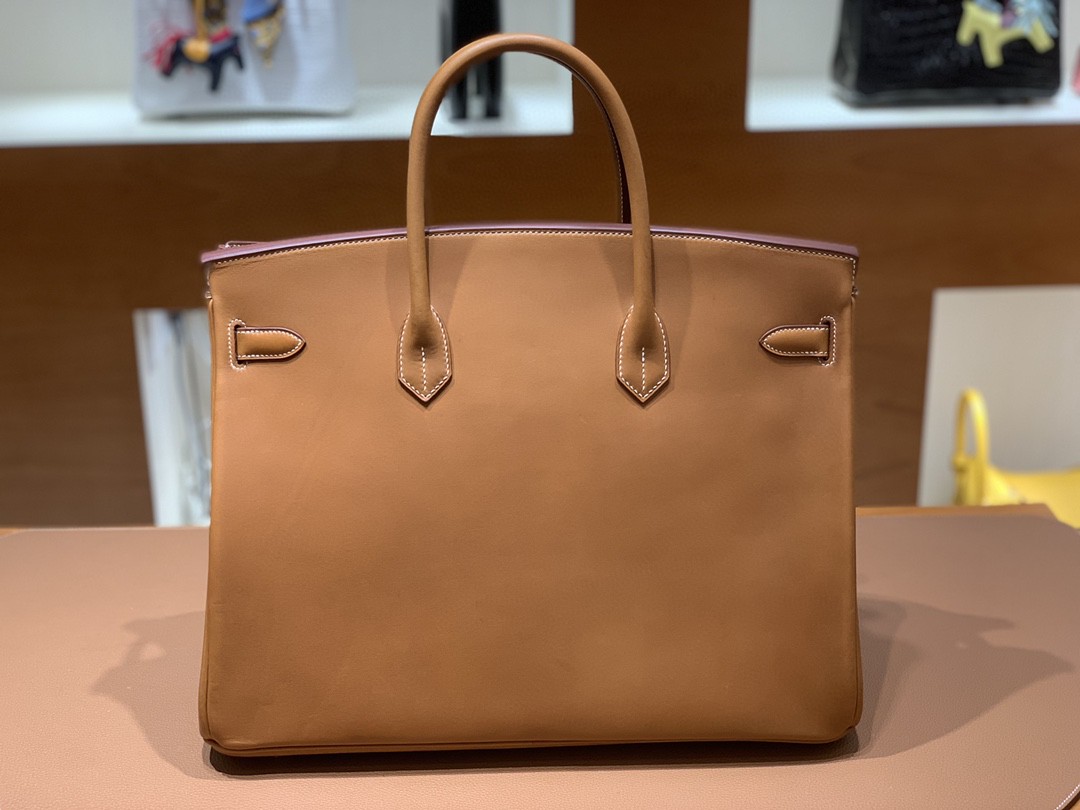 Hermès（爱马仕）Birkin 铂金包 马鞍皮 金棕色 金扣 40cm