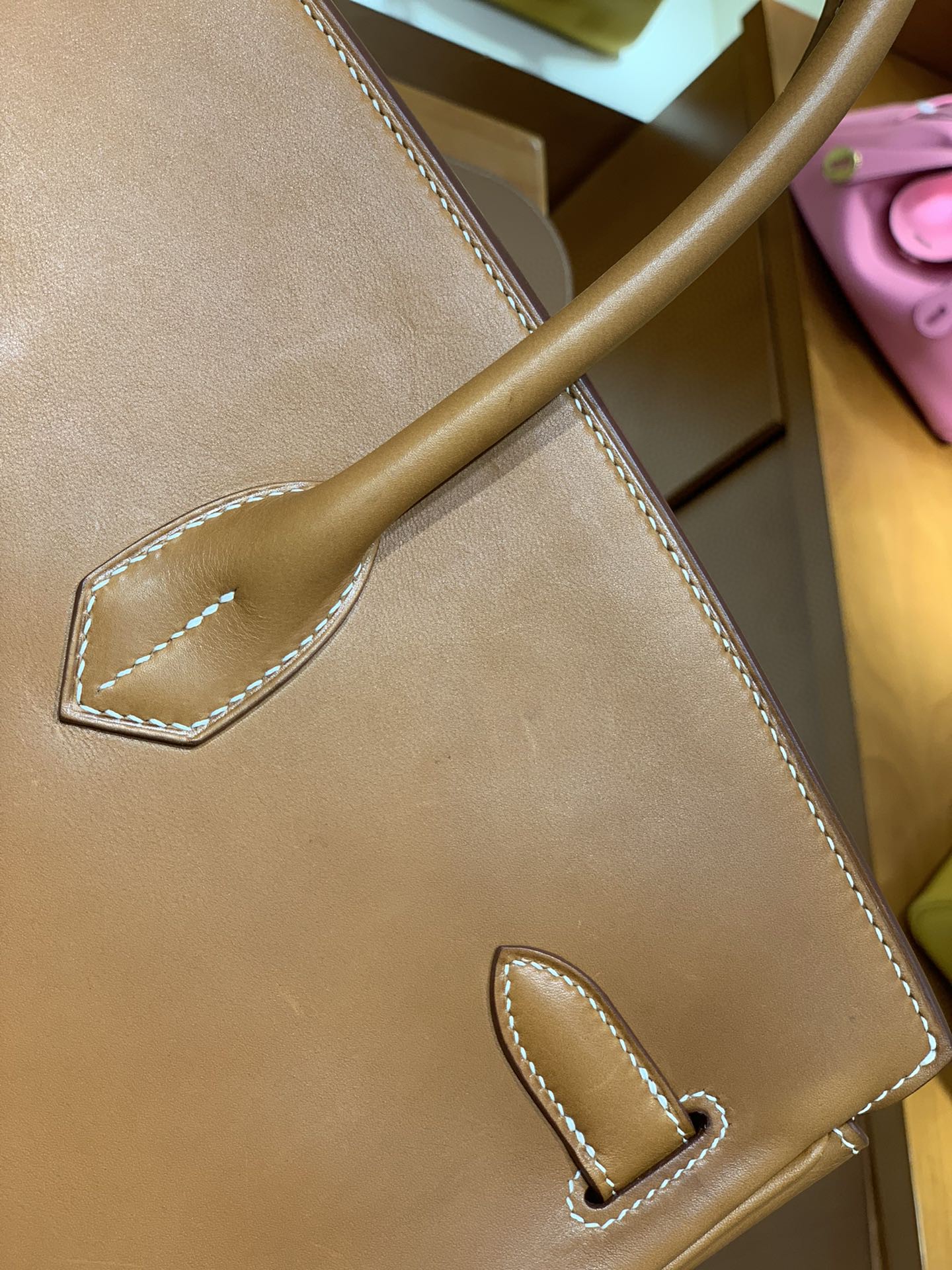 Hermès（爱马仕）Birkin 铂金包 马鞍皮 金棕色 金扣 40cm