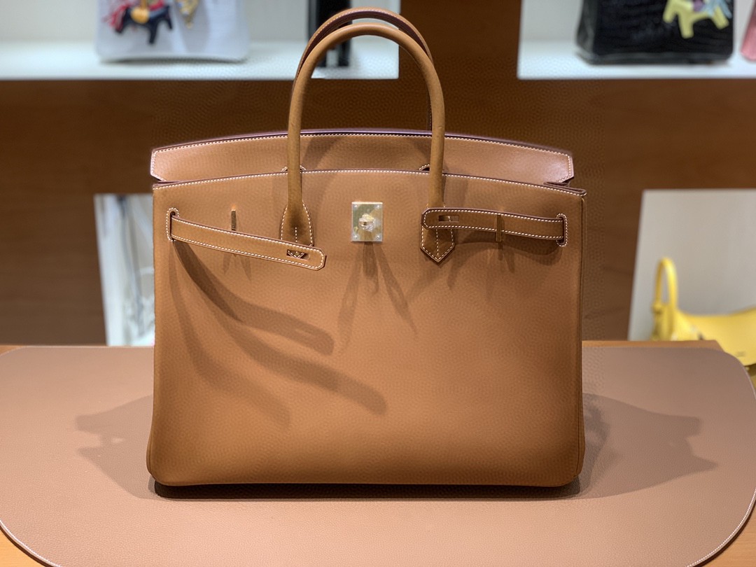 Hermès（爱马仕）Birkin 铂金包 马鞍皮 金棕色 金扣 40cm