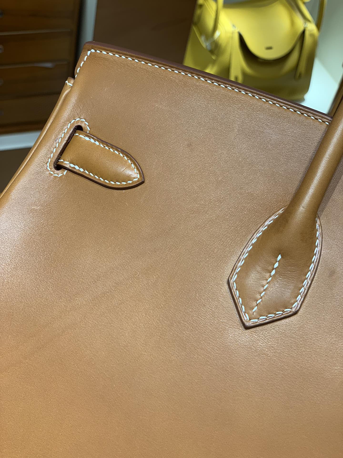 Hermès（爱马仕）Birkin 铂金包 马鞍皮 金棕色 金扣 40cm