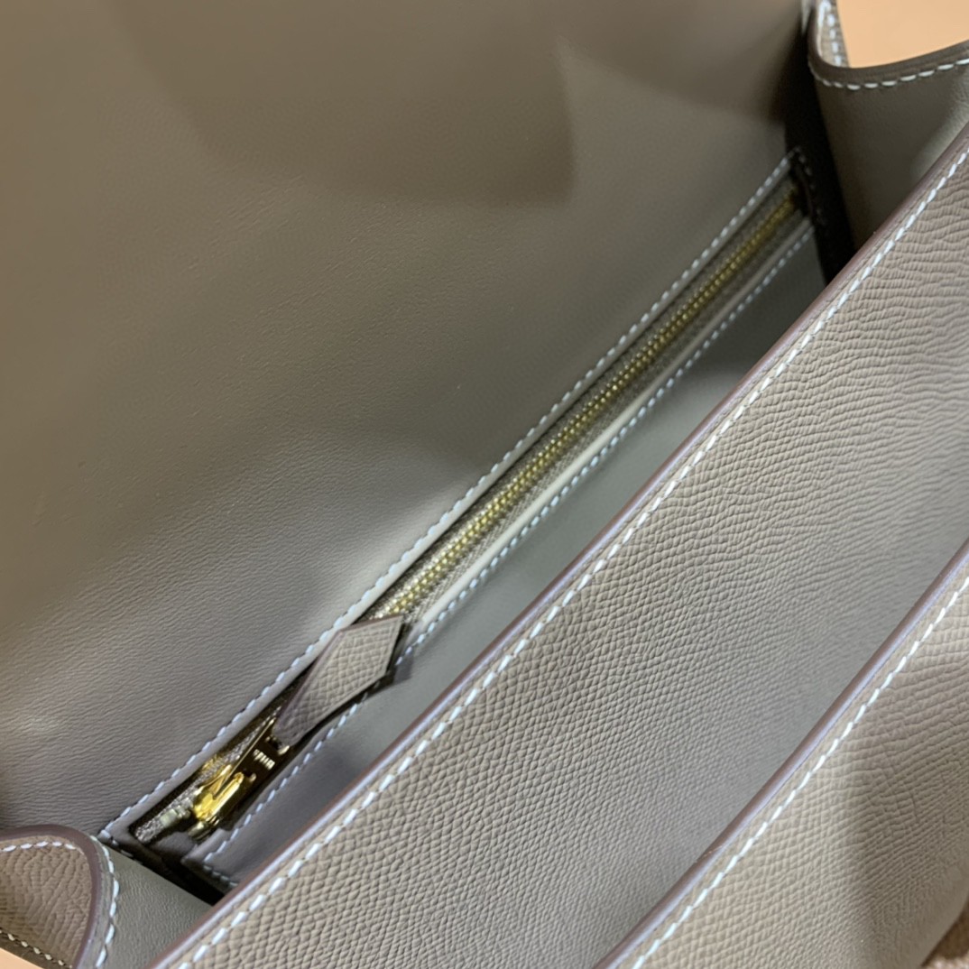 Hermès（爱马仕）Constance 康斯坦斯 Epsom 大象灰 金扣 23cm