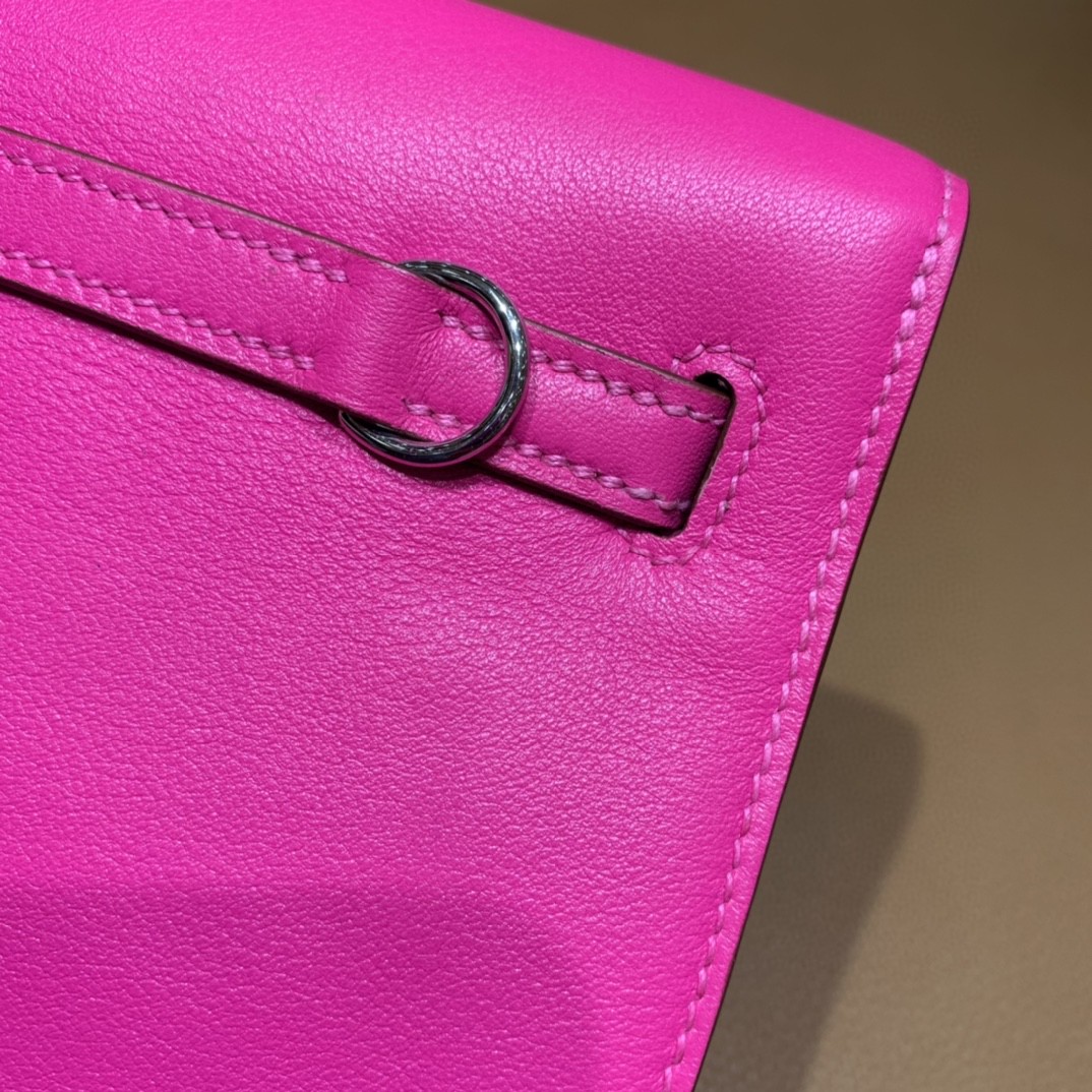 Hermès（爱马仕）Kelly danse 跳舞包 Ever color 极致粉 22 银扣