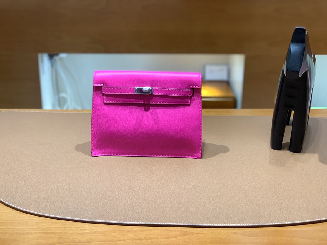 Hermès（爱马仕）Kelly danse 跳舞包 Ever color 极致粉 22 银扣