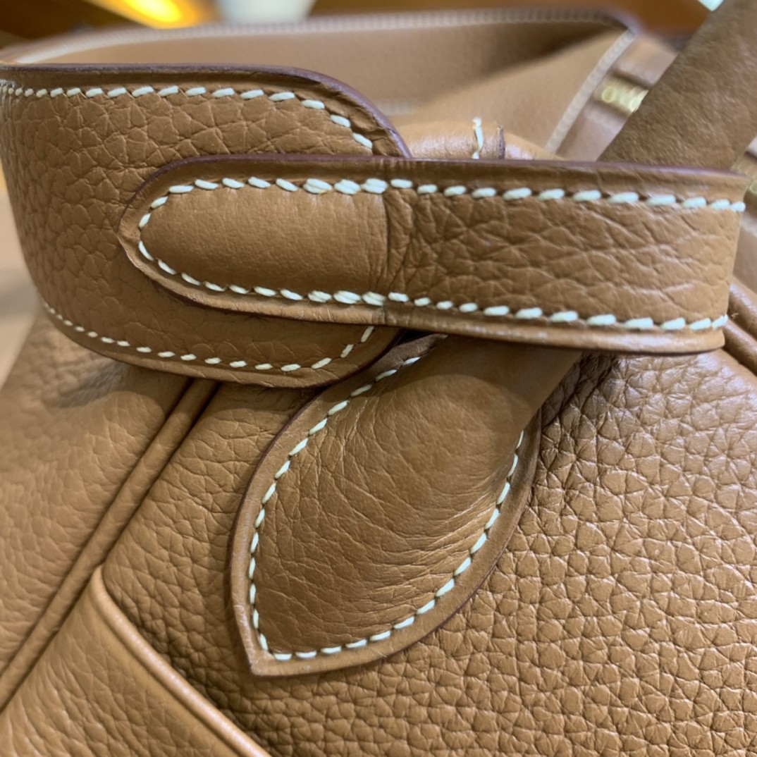 Hermès（爱马仕）Lindy 琳迪包 TC 金棕色 金扣 30cm
