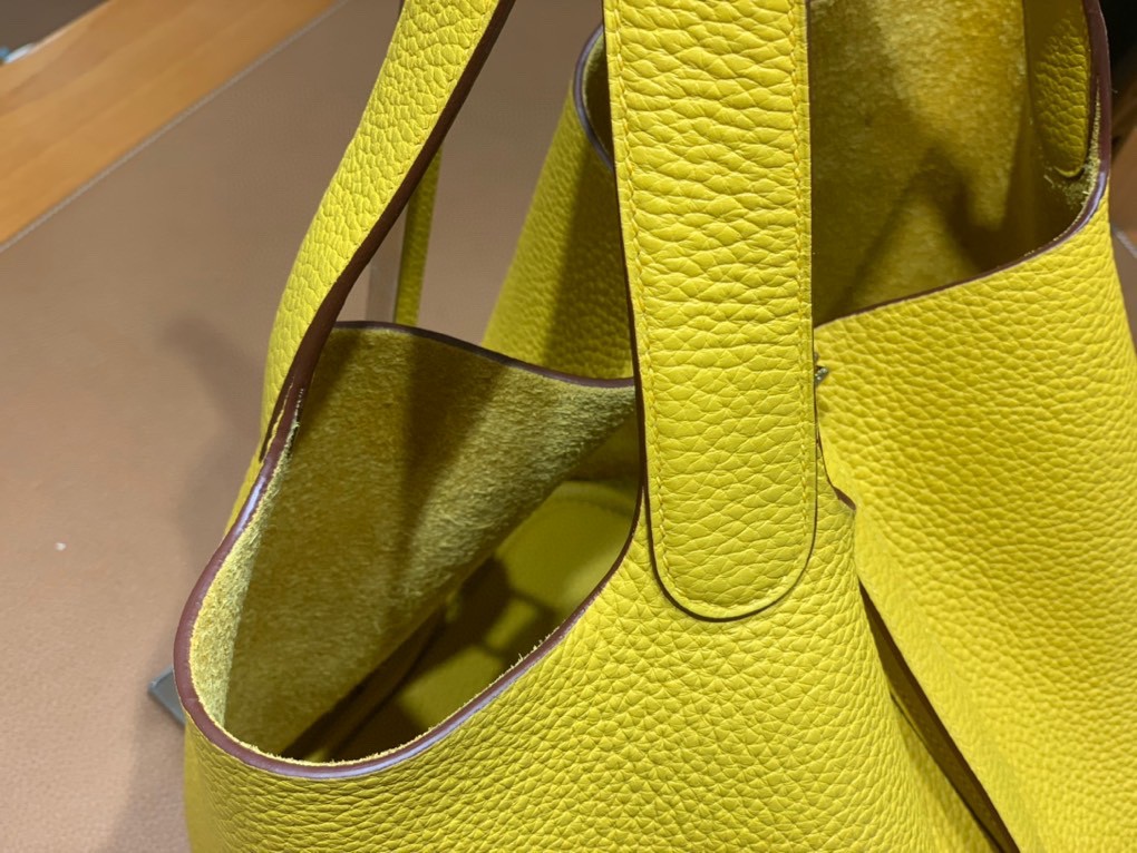 Hermès（爱马仕）Picotin 菜篮子 TC 9D 琥珀黄 金扣 22cm