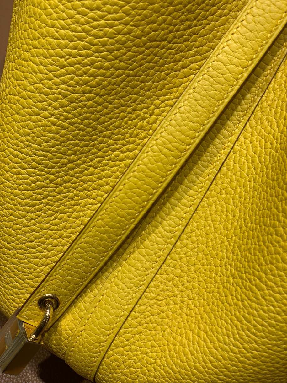 Hermès（爱马仕）Picotin 菜篮子 TC 9D 琥珀黄 金扣 22cm