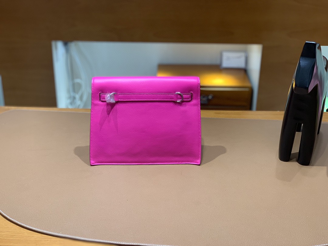 Hermès（爱马仕）Kelly danse 跳舞包 Ever color 极致粉 22 银扣