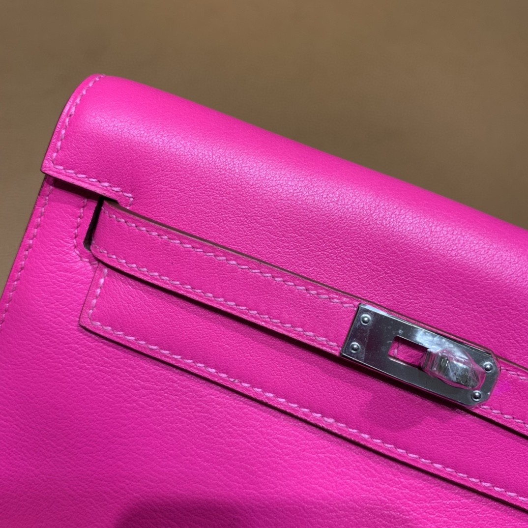 Hermès（爱马仕）Kelly danse 跳舞包 Ever color 极致粉 22 银扣