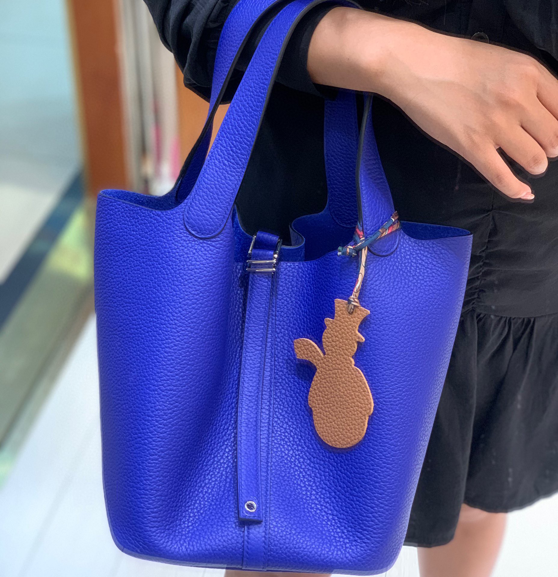 Hermès（爱马仕）Picotin 菜篮子 TC 琉璃蓝 银扣 22cm