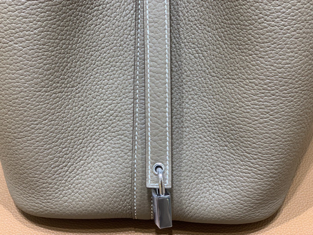 Hermès（爱马仕）Picotin 菜篮子 TC 大象灰 银扣 22cm
