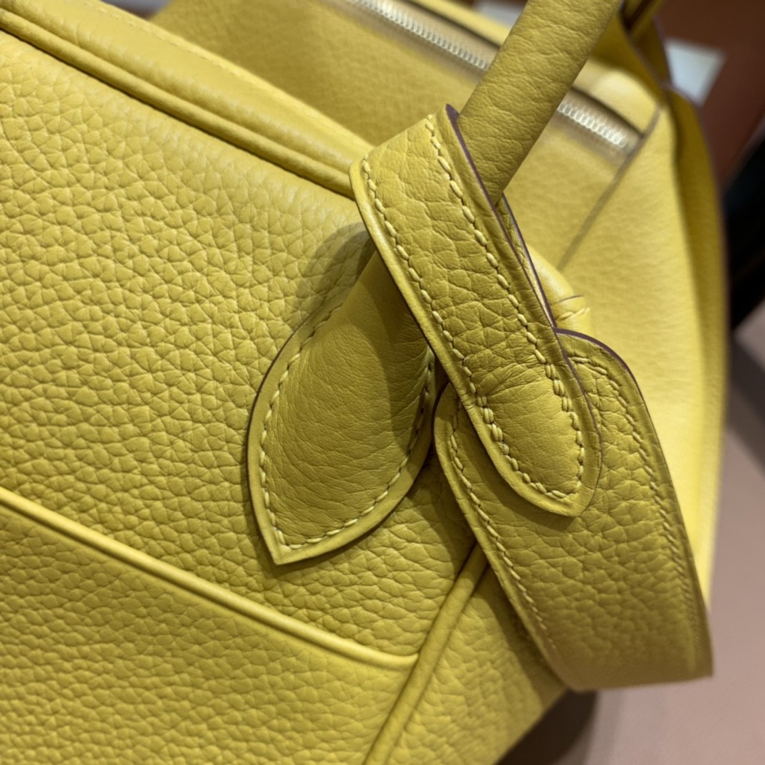 Hermès（爱马仕）Lindy 琳迪包 TC 琥珀黄 金扣 30cm
