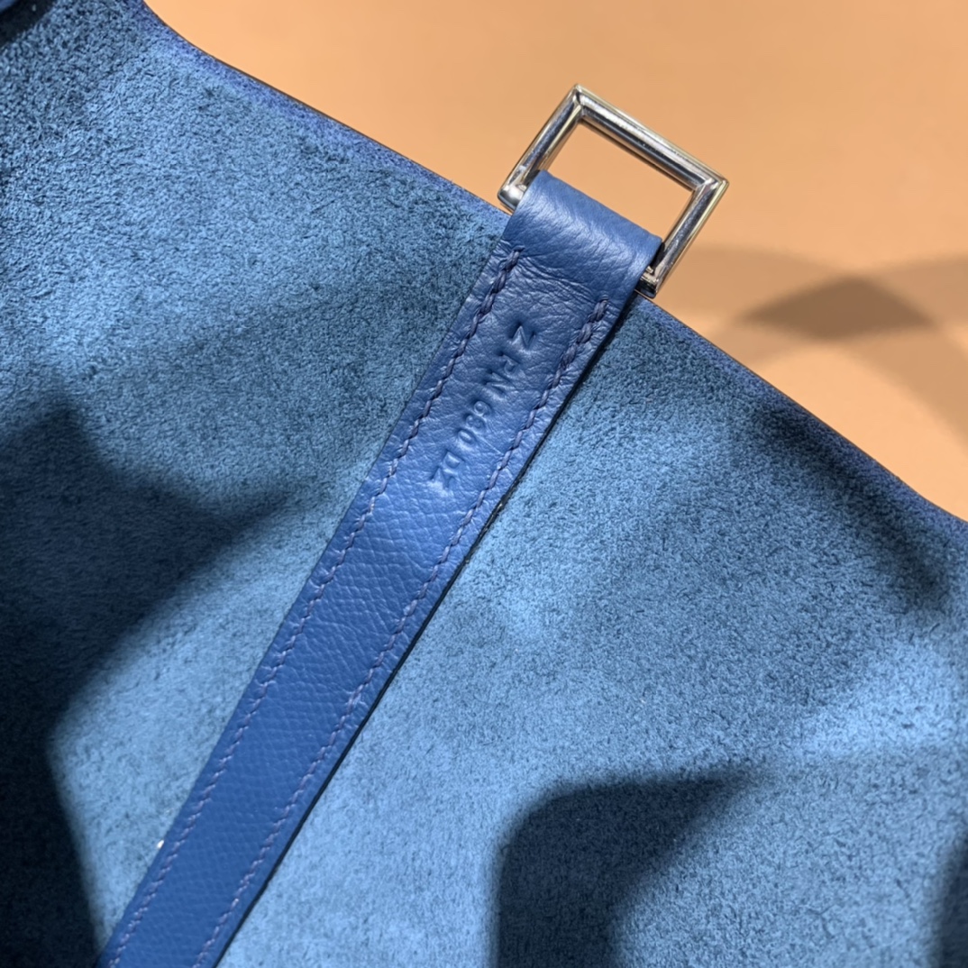 Hermès（爱马仕）Picotin 菜篮子 Epsom S4 深邃蓝 银扣 18cm