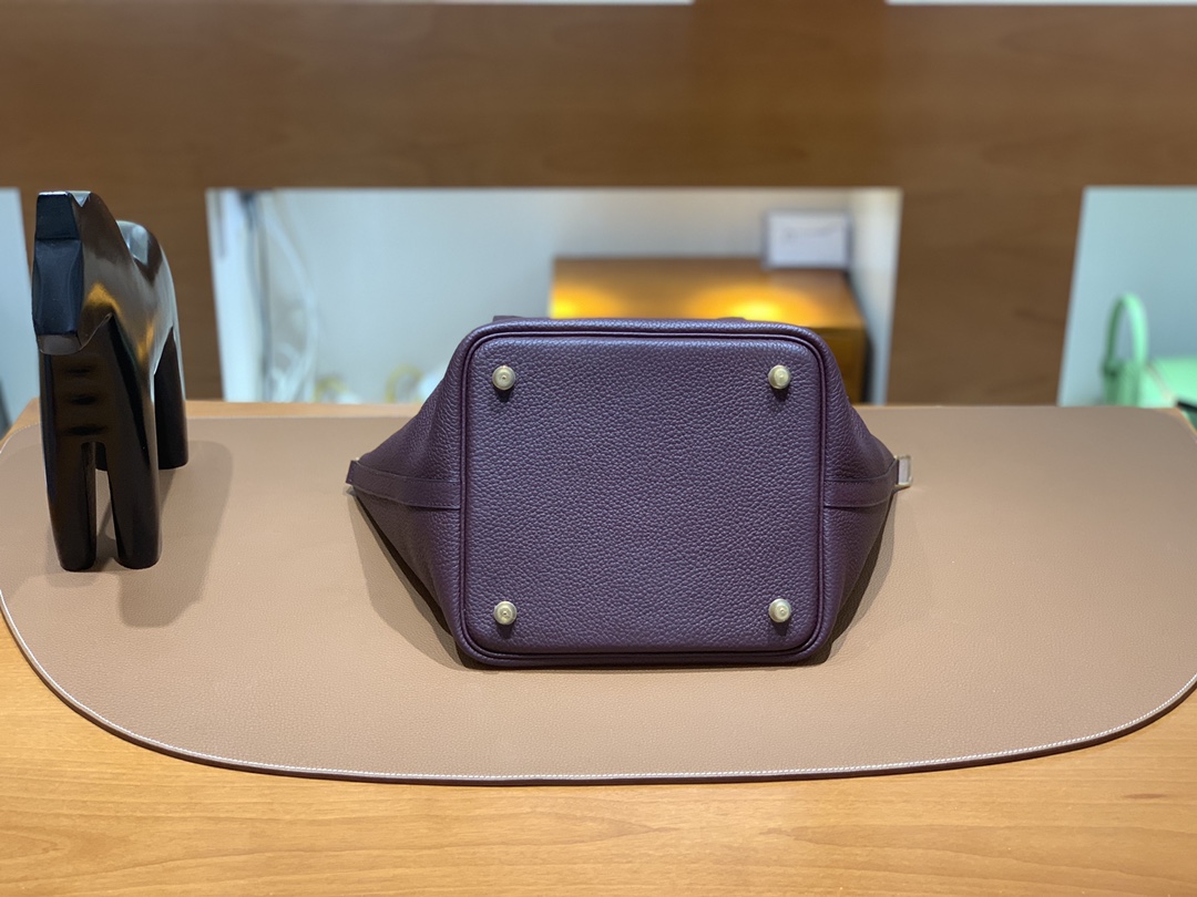 Hermès（爱马仕）Picotin 菜篮子 TC皮 0G 马鞍红 金扣 22cm