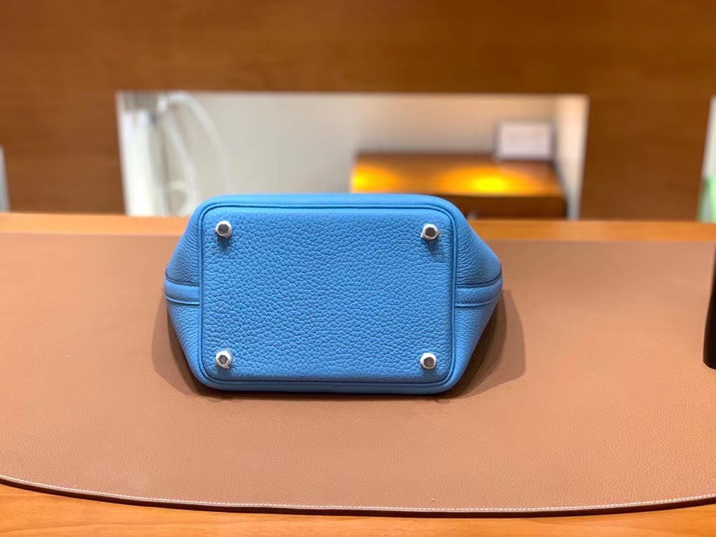 Hermès（爱马仕）Picotin 菜篮子 TC皮 P3 北方蓝 银扣 18cm