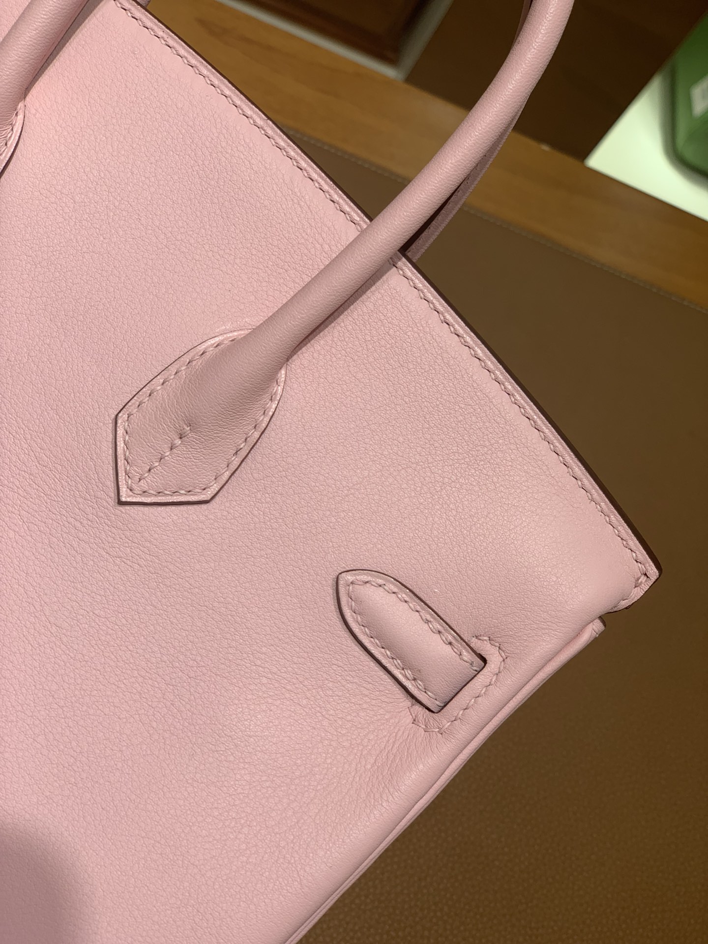 Hermès（爱马仕） Birkin 铂金包 Swift 樱花粉 银扣 25cm