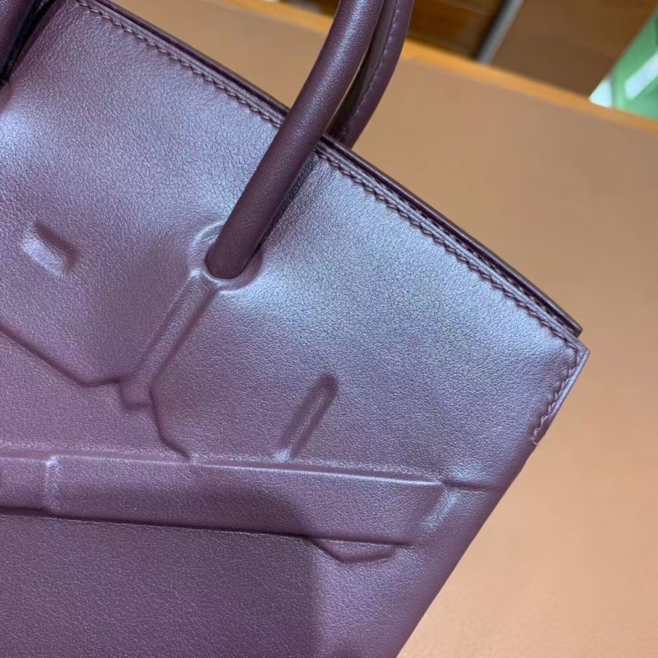 Hermès（爱马仕）Birkin shadow 影子包 swift皮 马鞍红 25cm
