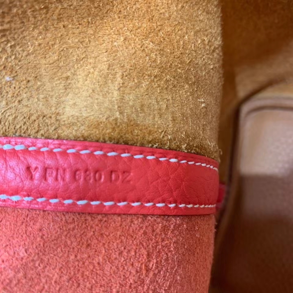 Hermès（爱马仕）Picotin 菜篮子 TC皮 金棕色 拼 心红色 银扣 18cm