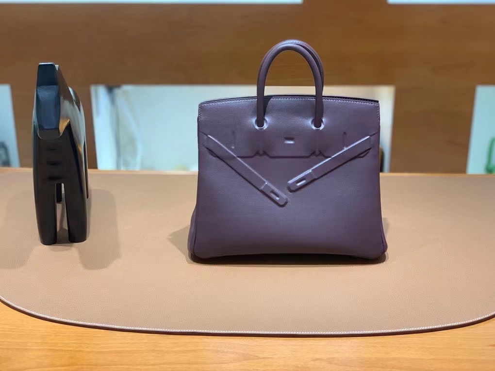 Hermès（爱马仕）Birkin shadow 影子包 swift皮 马鞍红 25cm