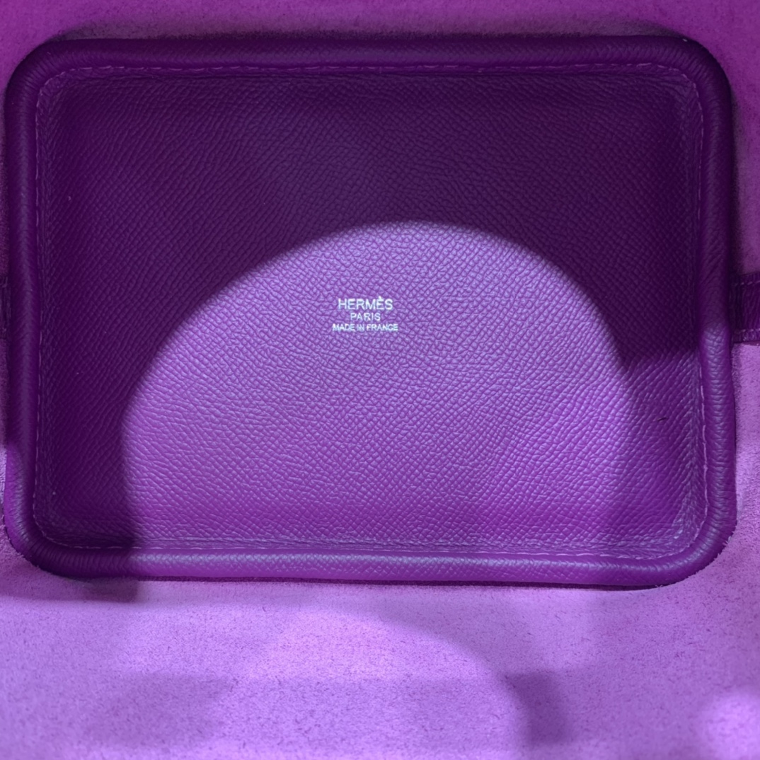 Hermès（爱马仕）Picotin 菜篮子 Epsom 海葵紫 银扣 18cm