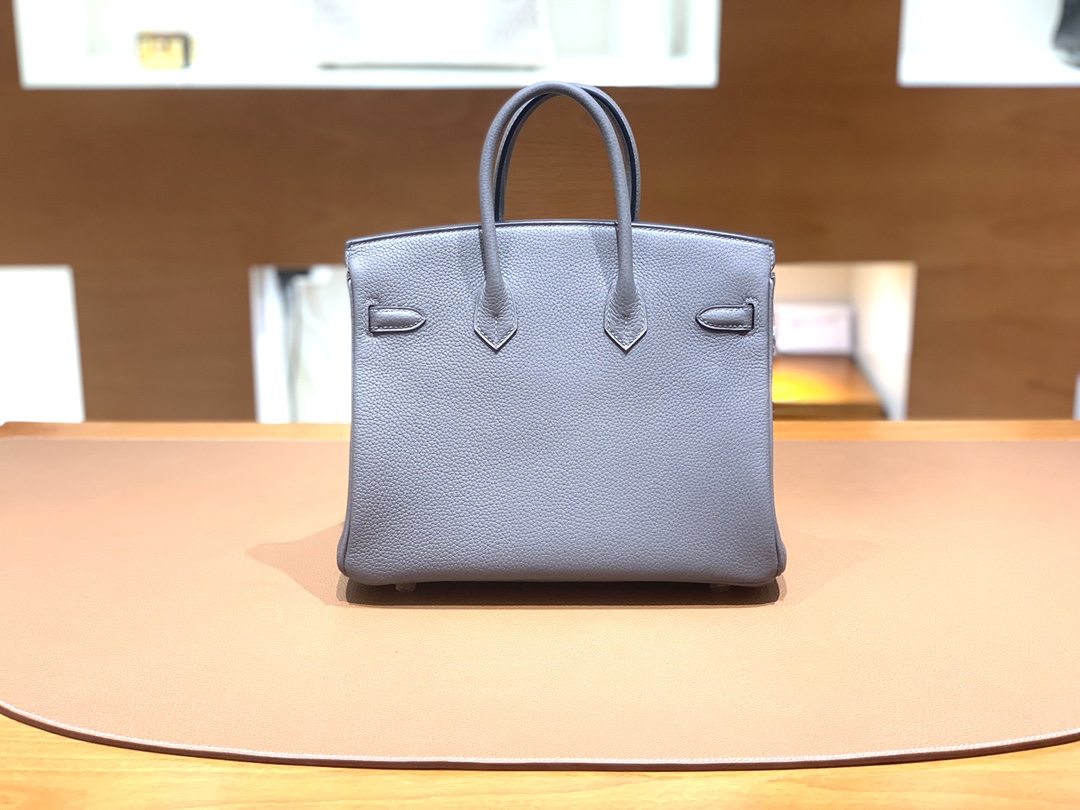 Hermès（爱马仕）Birkin 铂金包 Togo 8F 锡器灰 金扣 25cm