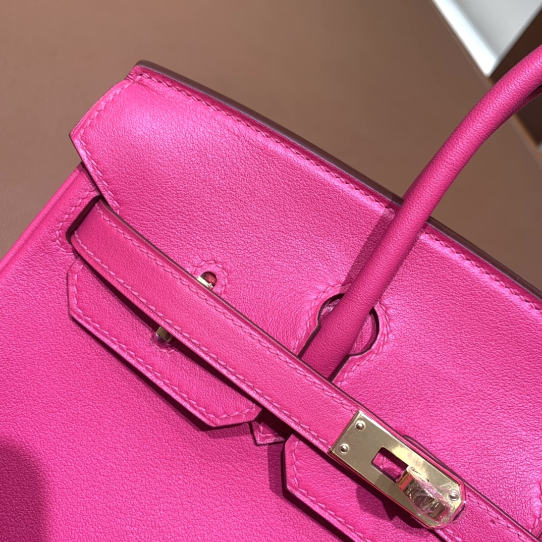 Hermès（爱马仕）Birkin 铂金包 swift i9 极致粉 金扣 25cm