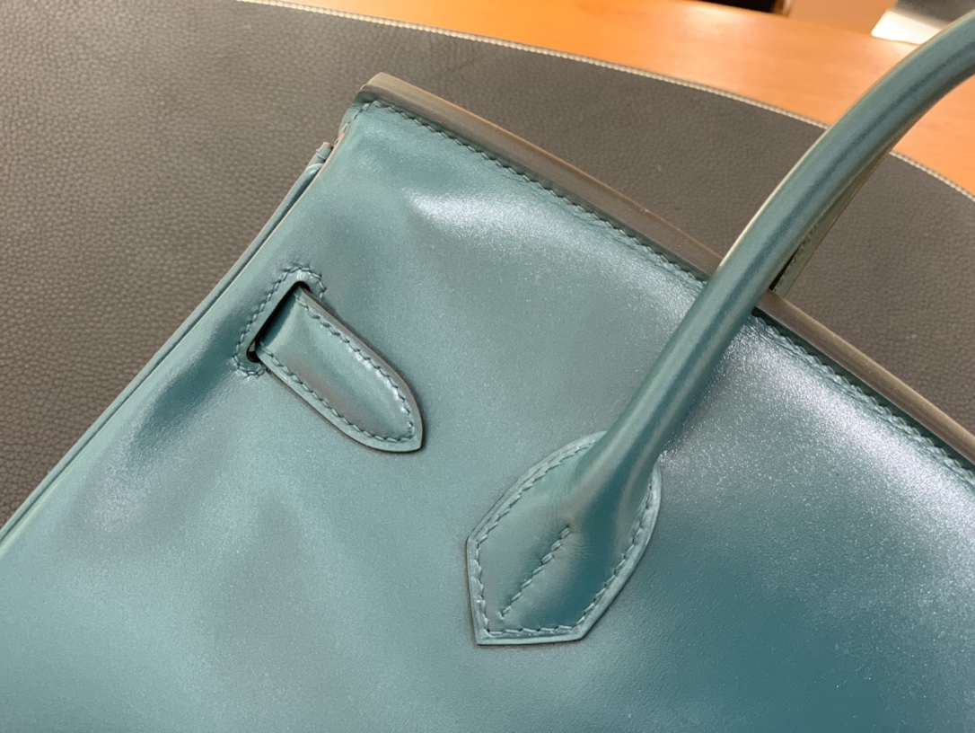 Hermès（爱马仕）Birkin 铂金包 Box 2Q 英国绿 金扣 30cm