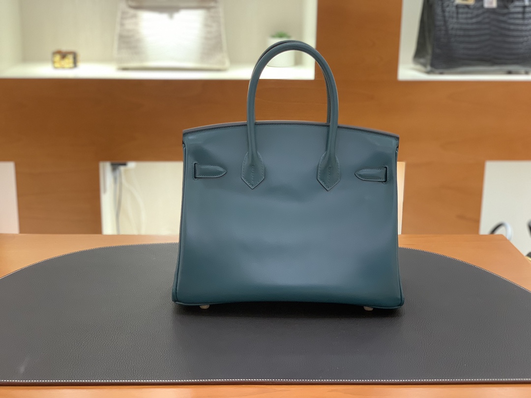 Hermès（爱马仕）Birkin 铂金包 Box 2Q 英国绿 金扣 30cm